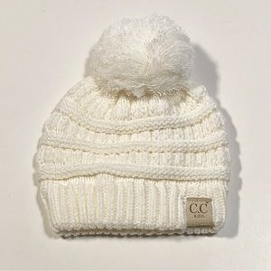 C.C Kids Solid Pom Beanie